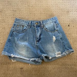 Denim shorts